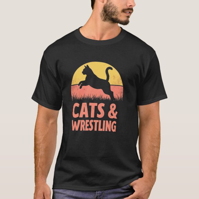 Camiseta Gatos e Luta Pulo Brincalhão Olhar (Frente)