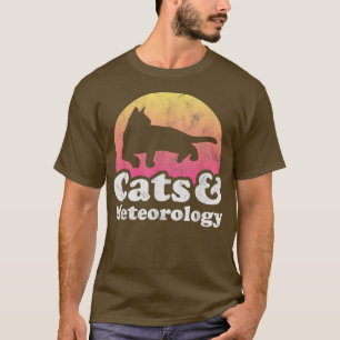 Camiseta Gatos e Meteorologia Gato e Mete, de uso masculino
