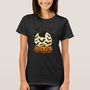 Camiseta Gatos E Morcegos Engraçado Halloween Gato Preto De