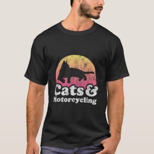 Camiseta Gatos e Motociclistas, Motociclistas e Motores
