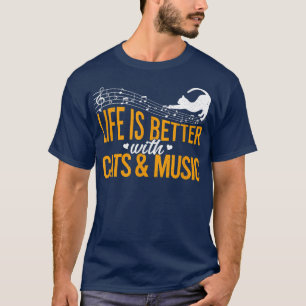 Camiseta Gatos E Música Melhores Músicos Sobre Gato