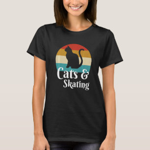 Camiseta Gatos E Patinação Patinador Skate