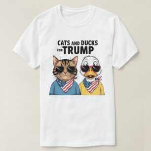 Camiseta Gatos E Patos Para O Presidente Trump, Trump
