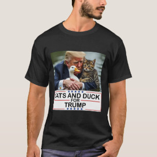 Camiseta Gatos E Patos Para Trump 2024 Gatinhos E Patos Par