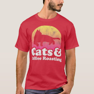 Camiseta Gatos e torrefação de café