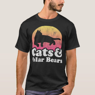 Camiseta Gatos e Ursos Polares, Gatos e Ursos, de uso mascu