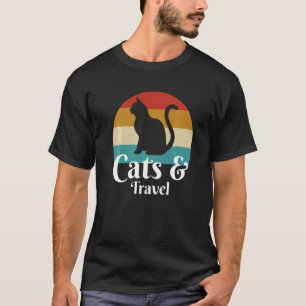 Camiseta Gatos E Viagem