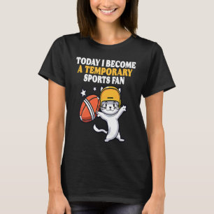 Camiseta Gatos em capacetes de futebol torcendo pelo meu ti