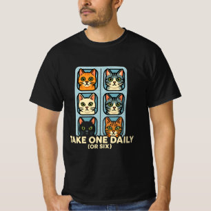 Camiseta Gatos Em Embalagem Blister Medicamento Para Felici