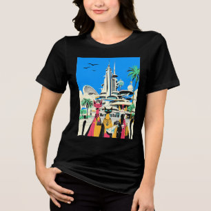 Camiseta Gatos em Férias Visitem o Futuro