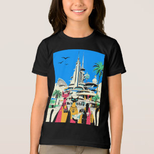 Camiseta Gatos em Férias Visitem o Futuro