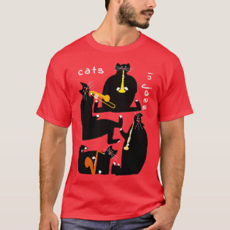 Camiseta Gatos em Jazz