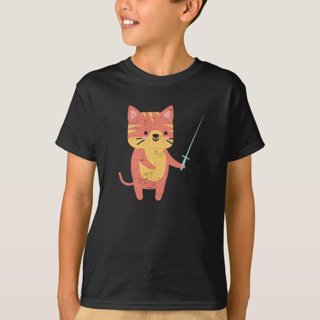Camiseta Gatos engraçados, cercas de gatos, gatinhos (Frente)