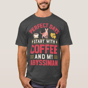 Camiseta Gatos Engraçados E Café Mais De 1