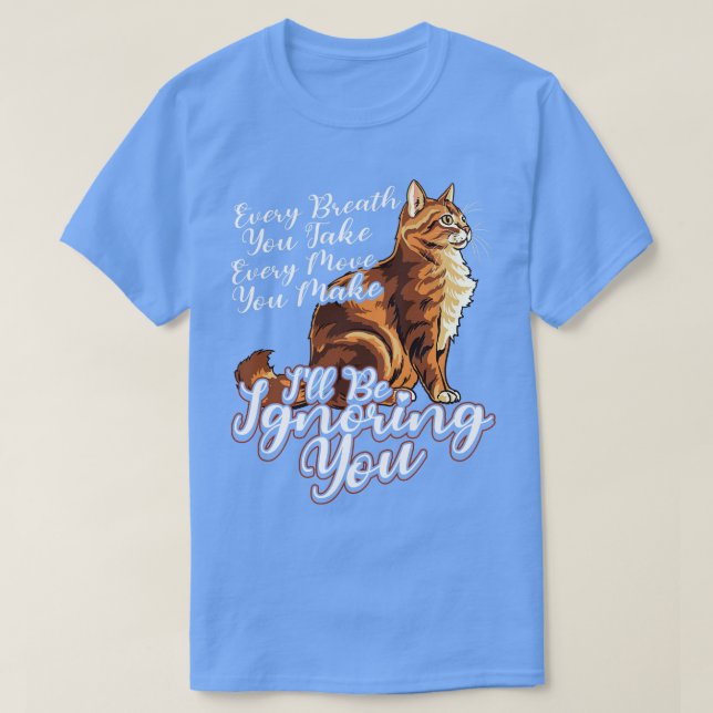 Camiseta Gatos Engraçados Homens Mulheres Crianças Engraçad (Frente do Design)