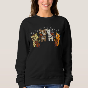 Camiseta Gatos Engraçados Jogando Violino Cello Musico
