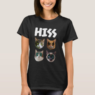 Camiseta Gatos Engraçados Silvando Gatinhos Rock Pun Amante