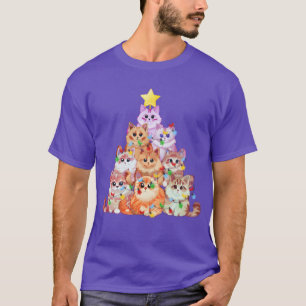 Camiseta Gatos enrolados nas Luas de Natal Natal Natal Nata