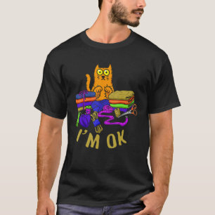 Camiseta Gatos Estou Bem Animal Gatinho Pata Amor Pet Costu