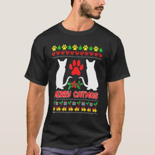 Camiseta Gatos feios de Natal