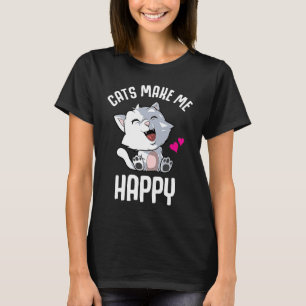 Camiseta Gatos Felizes