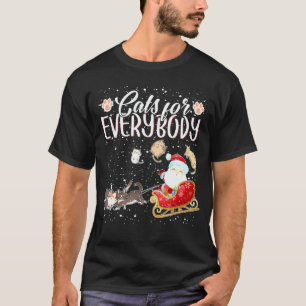 Camiseta Gatos Femininos Para Todos Gato Feio de Natal