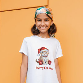 Camiseta Gatos Festivos nas Festas de Natal - Férias Vibe