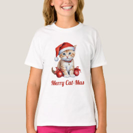 Camiseta Gatos Festivos nas Festas de Natal - Férias Vibe