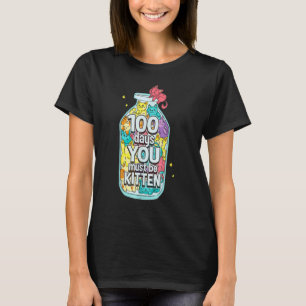 Camiseta Gatos Fofos 100 Dias Você Deve Ser Gatinhos 100º D