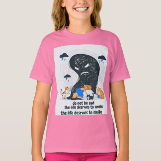 Camiseta Gatos Fofos Confortando Pessoa Triste Saúde Mental