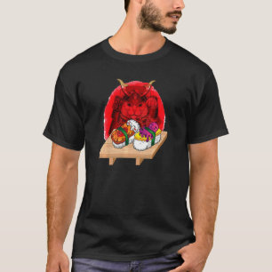 Camiseta Gatos Fofos Nigiri Japonês Gato Fofo Ama Sushi