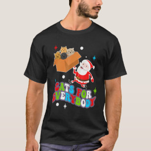 Camiseta Gatos Fofos Para Todos PJs Engraçados de Natal Pap