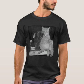 Camiseta Gatos Fumando Cigarro Meme de Gato Engraçado Gangs