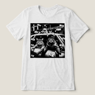 Camiseta Gatos Gângster da Vida de Bandido Engraçados
