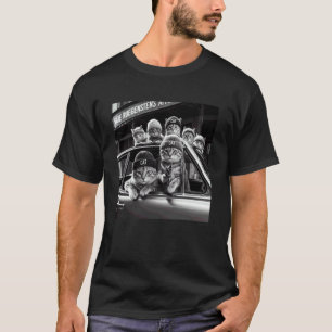 Camiseta Gatos Gângster Engraçados Homens Mulheres Amante G
