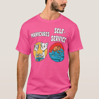 Camiseta Gatos Garras de Corte Manicure para um gato amante