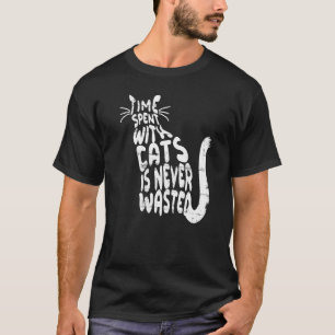 Camiseta Gatos Gatinhos Dono Gatinho Ronronar Miau Tipográ