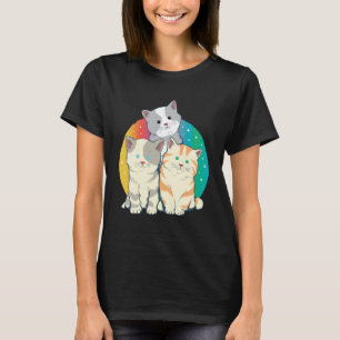 Camiseta Gatos Gatinhos Gelinhos Bonitos Animais Bonitos