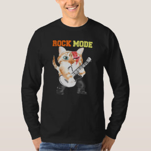 Camiseta Gatos Gatinhos Rock Rockin Mode Pun