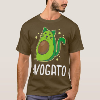 Camiseta Gatos Gatos Avocado Sobrevivente Avogato Aniversár