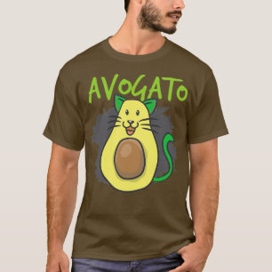Camiseta Gatos Gatos Bonitos Gato Avocado Amante Avogato Pr