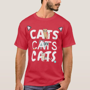 Camiseta Gatos Gatos Gatos