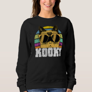 Camiseta Gatos Gatos Kooky Cat Vestindo óculos de sol 4