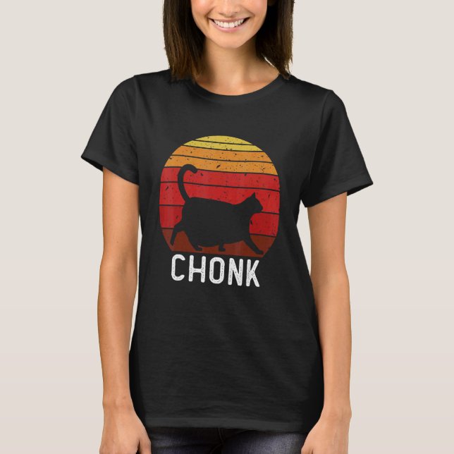 Camiseta Gatos Gordos Chonk Chonk Ca Big Cat Chungus (Frente)