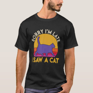 Camiseta Gatos Gordos Engraçados Chonk Vintage Retro Sunset
