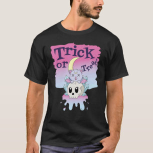 Camiseta Gatos Halloween travessura ou tratamento 1