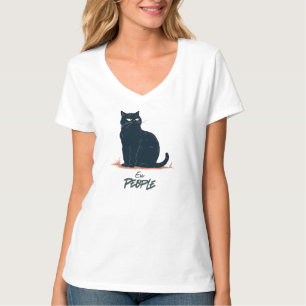 Camiseta Gatos Introvertidos Engraçados Vintage