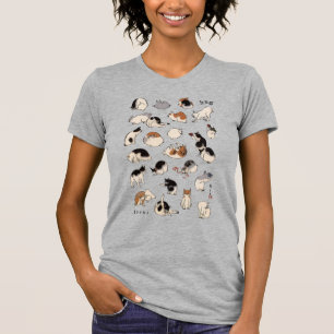 Camiseta Gatos Japoneses, Hiroshige, Ukiyo-e