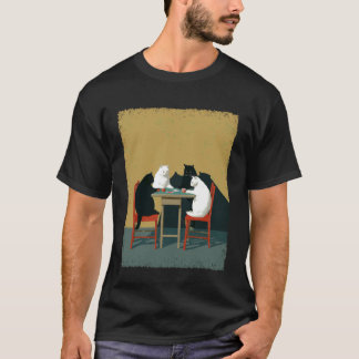Camiseta Gatos Jogadores de Pôquer