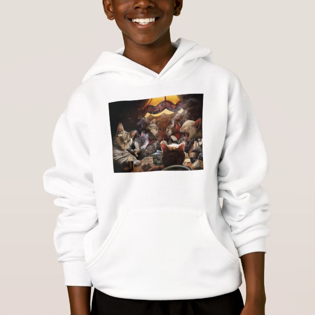 Camiseta Gatos jogando pôquer (Frente)